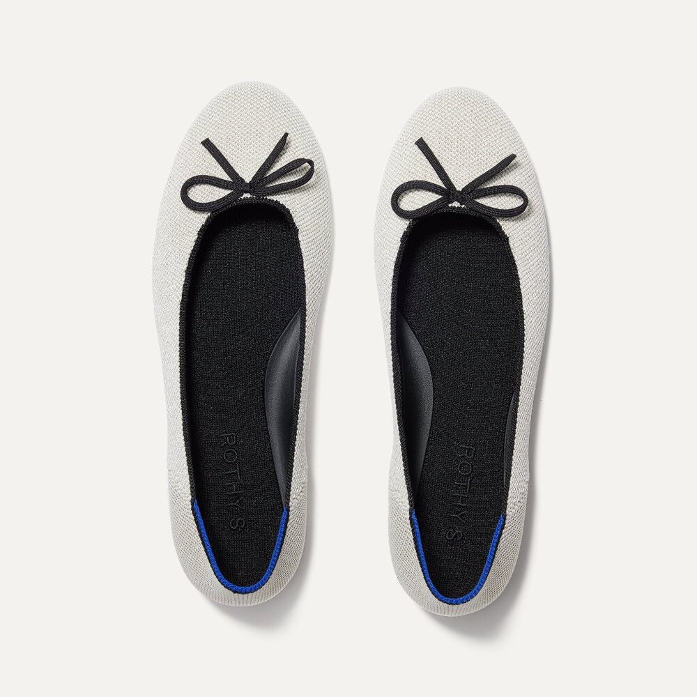 Rothy's The Ballet Flat - Diamond Metallic Size 7.5